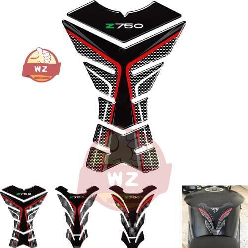 3D Motorcycle Tank Pad Protector Decal Stickers Case for Kawasaki Z750 Z750R Tank All Years