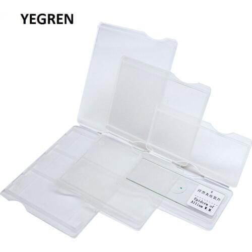 50 pieces Microscope Slides Box Holds 1 or 2 or 3 or 5 pieces Slides Plastic Mailers Box Slide Storage
