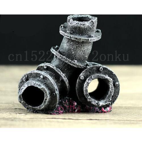 Imitation tube Moss Tree Branch Aquarium Ornament Moss Fish House Shrimp Nest Resin Cave Fish Tank Aquarium Decoration