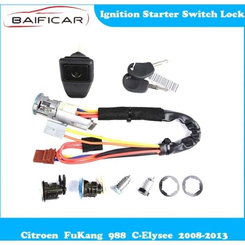 Baificar Brand New Ignition Starter Switch Whole Car Fuel Tank Lock For Citroen FuKang 988 C-Elysee 2002-2007