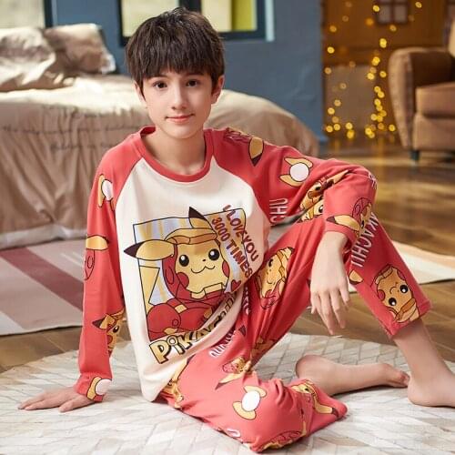 14 Style New Pure Cotton Children Pyjamas For Boys Male Long Sleeves Winter Autumn Casual Cute Japan Cartoon Home Wear TrackSuit