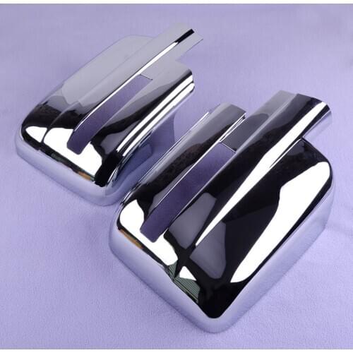 DWCX 2Pcs Car Triple Chrome Side Mirror Cover Trim Fit for Ford F150 2009 2010 2011 2012 2013 2014