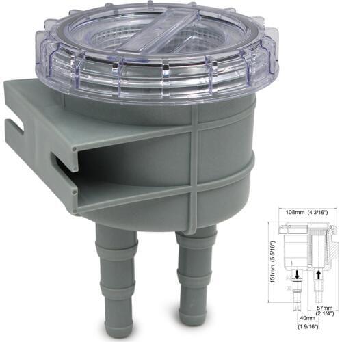 Boat Intake Raw Sea Water Filter Cleaner Fits for Hose Size 1-inch 1.25-inch & 1.5-inch Filtro de agua de mar filtre eau de mer