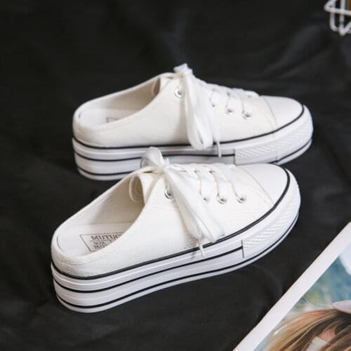 Fashion Low-top Rubber-soled Vulcanized Shoes 2021 Autumn New Women Canvas Shoes Woman Thick-soled Inner Increase Casual Shoes