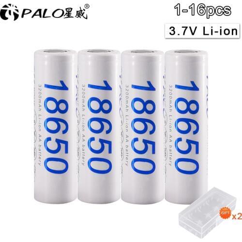 1-16pcs 18650 original Rechargeable li-ion Battery 18650 30A 3.7V 3200mAh lithium li ion liion high current batteries