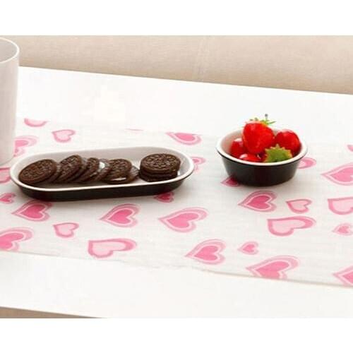 300cm Cute Polka Dots Shelf Paper Cabinet Drawer Liner Kitchen Table Mat