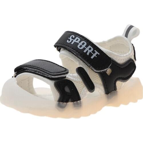 Summer New Boys Girls Sandals Toddler Kids Outdoor Casual Shoes Soft Bottom Mixed Color Childrens Jelly Anti-collision Sandals