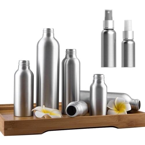 Spray Bottle Refillable Aluminum Perfume Bottles Portable Mini Cosmetic Hairdresser Sprayer 30/50/100/120/150ml
