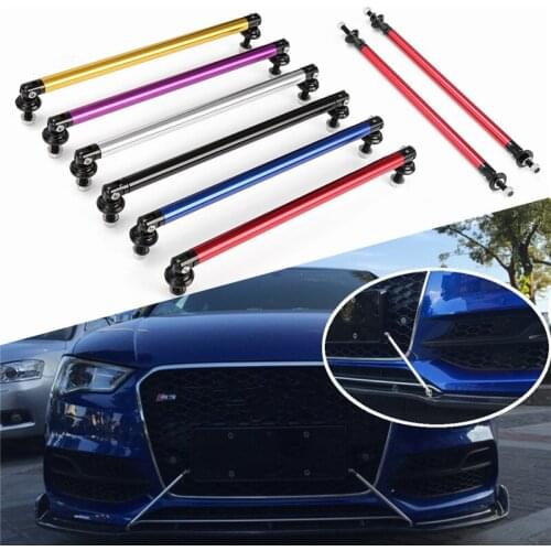 2Pcs Universal 200mm Adjustable Front Rear Bumper Lip Splitter Rod Support Bars