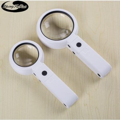 Magnifying Glass Strong and Weak Light Source Led Folding Table Magnifying Glass Fs75rc Teaching Office Supplies