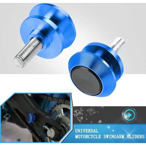 6mm Motorcycle Swingarm Spools Slider Stand Screws FOR YAMAHA FZ1 FZ6 Fazer FZ6R FZ6N FZ07 FZ8 FZR400 FZR400RR FZR 600 R FZS150