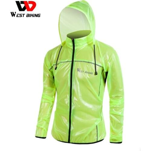 WEST BIKING Cycling Jersey Raincoat Rainproof TPU Breathable Cycling Clothing MTB Road Bike Riding ciclismo Windproof Raincoat