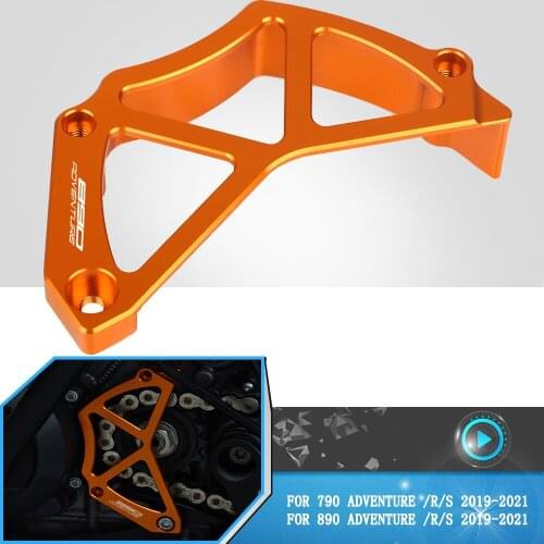 For 890ADV 890 ADVENTURE R/S 2019-2021 Motorcycle Front Sprocket Cover Protector Chain Guaud Covers 890ADVENTURE 2019 2020 2021