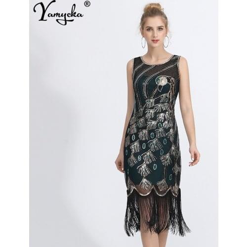 Sexy vintage Sequin bodycon Summer dress elegant evening party dresses for women Tassel designer Black mini dress 2021 vestidos
