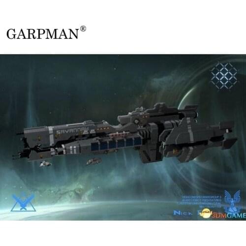 1:130 4 UNSC savanaah 3D Paper Model DIY Space Battleship Papercraft