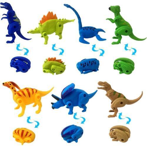 10PCS Deformed Egg Dinosaur Party Favor Boy Party Supply Gift Jungle Tropical Party Favor Souvenir Cute Giveaway
