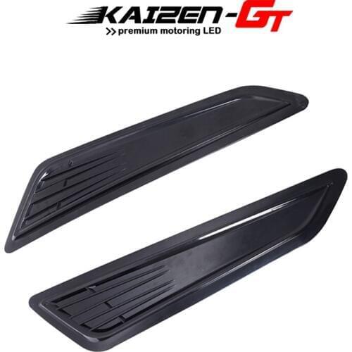 2PCS SS Style Decorative Front Black Bonnet Hood Vent Scoop Shade Covers For 2016-2018 Chevy Camaro LT 1LT 2LT Car Accessories