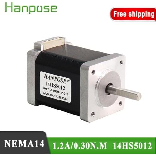 Nema14 Motor 35X50MM 1.2A 0.3N.M 4 lead Stepper Motor 14HS5012 for 3D printer accessories and CNC milling machine