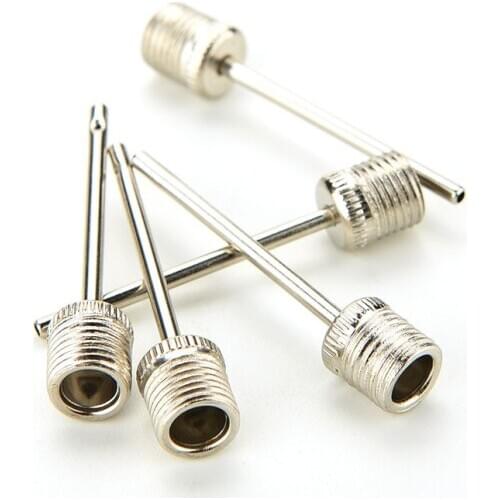 5pcs/lot Ball Pump Needle For Football Basketball Soccer Inflatable Air Valve Adaptor 4cm stainless steel Standard adapters