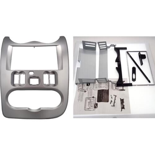ITYAGUY Double DIN Car dash Radio Fascia for Renault Logan Adapter CD Trim Panel Plate Fascia Frame In Dash Mount Kit