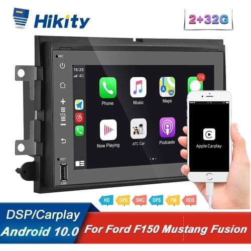 Hikity 7'' 2Din Android Car Multimedia Player For Ford F150/F250/F350/Expedition/Explorer/Fusion/MKS Radio Stereo GPS Navigation
