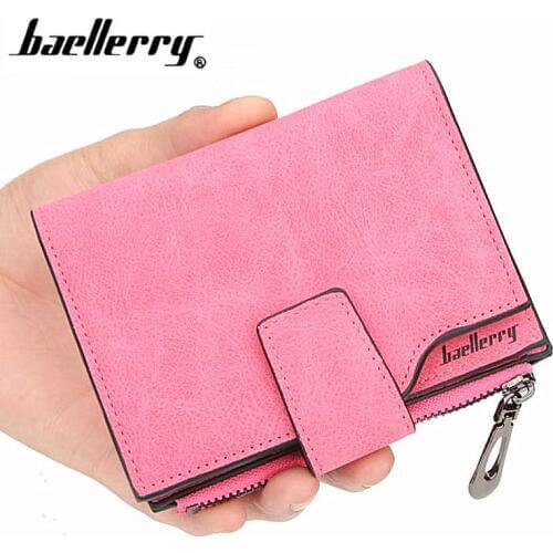 Baellerry Hot Selling Women Wallets 9 Colors Soft quality Leather Wallet Women Coin Purse Female Clutch ID Credit Card Holder