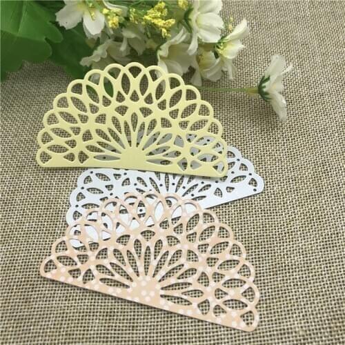 Flower Sector Fan Metal Cutting Dies Stencils For DIY Scrapbooking Decorative Embossing Handcraft Die Cutting Template
