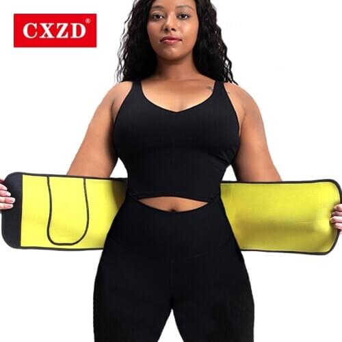 CXZD New Neoprene Body Shaper Slim Waist Trainer for Women Sauna Strap Fat Burning Waist Belt Cincher Girdles Slimming Shapewear