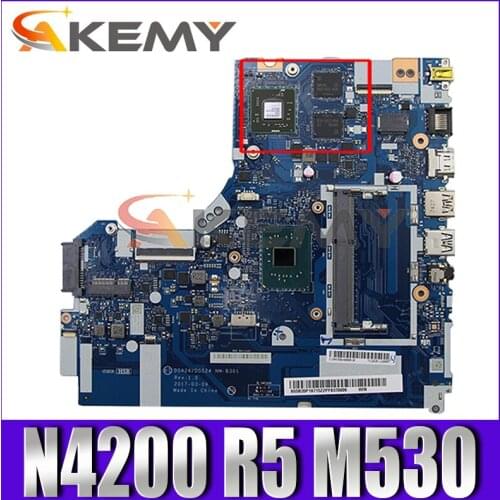 For Lenovo 320-14IAP notebook motherboard DG424/DG524 NM-B301 N4200 CPU R5 M530 GPU DDR3L tested 100% working FRU 5B20P19715