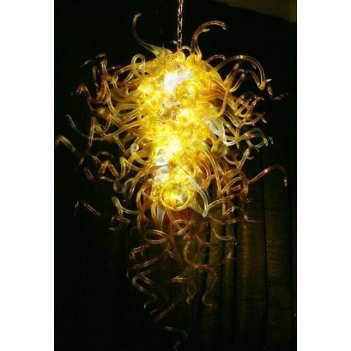 Pop Art Home Decor Elegant Chihuly Style Hand Blown Murano Glass Chandelier Pendent