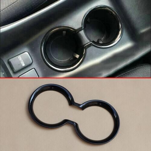 Glossy Black Interior Dashboard Cup Holder Cover Surrounds For Toyota Prius Prime PHV 2016-2020