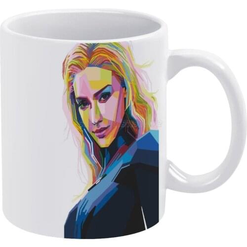 Super Hero Woman White Mug To Friends and Family Creative Gift 11 Oz Mug Coffee Ceramic Mug Super Hero Woman Superhero Hero Hero
