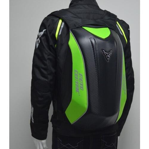Multi-function Computer Bag Motorcycle Riding Backpacks Waterproof Carbon Fiber Hard Shell Motocross Backpacks With Rain Cover