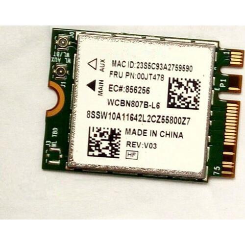 SSEA New Wireless Card for IBM Lenovo ThinkPad FRU:00JT478 Broadcom BCM94356Z 802.11ac 867M 2.4G/5GHz Wifi Bluetooth 4.1 NGFF