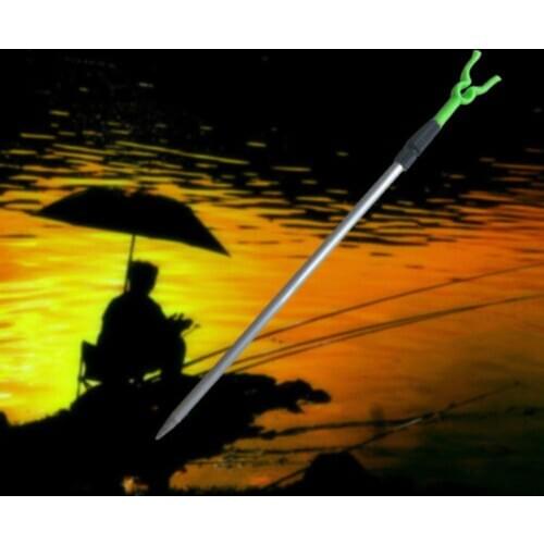 NEW Telescopic Adjustable Outdoor Fishing Rod Pole Holder Rack Metal Stand 53cm