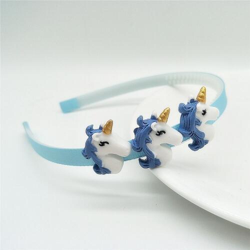 2018 New Unicorn Accessories Hair Hoop DIY Childrens Cute Headwear 1PCS