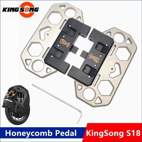 Original KingSong Honeycomb Pedal for KingSong S18 Self Balance Unicycle Cool Monowheel Pedal Widen Metal Pedal Replacement