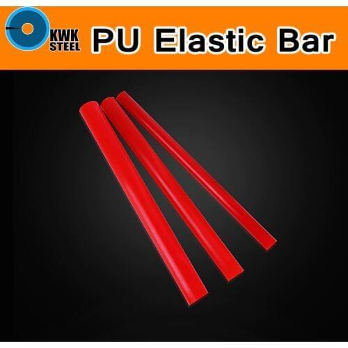 PU Elastic Bar Rod PU Round Bar Rubber Polyurethane Dichotomanthes Die Pad Mould Sealing Gasket Filler Round Stick Red Color