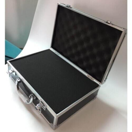 Portable Aluminum tool box Instrument box Storage Case with Sponge Lining Handheld Impact resistant ToolBox 310x220x95mm