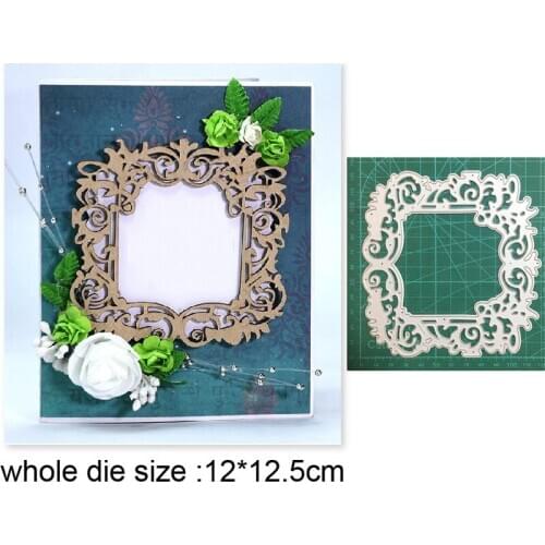 Craft dies metal cutting dies cut die mold Lace Square Frame Scrapbooking dies craft paper knife mould blade punch stencils dies