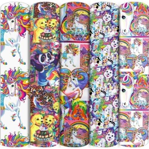 Rainbow Unicorn Owl Polyester Cotton Fabric Patchwork Tissue Sewing Quilting Fabrics Needlework Material DIY Handmade,c15403