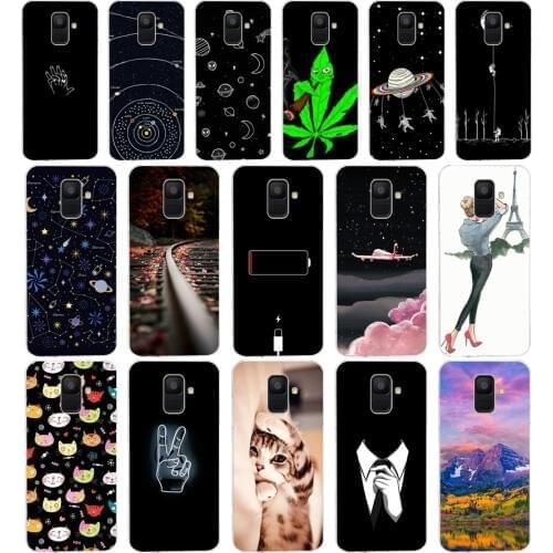 H Silicone Phone Case For Samsung Galaxy A6 2018 Dual SIM SM A600 A600F Soft Tpu Back Cover For Samsung A6 Plus 2018 A605 A605F