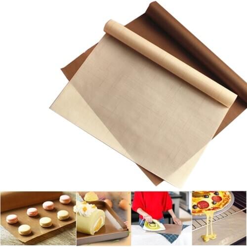 Baking Paper Reusable Non Stick Oven Oil-proo High Temperature Resistant Sheet Pastry Oilpaper Grill Baking Mat Pad Baking Tools