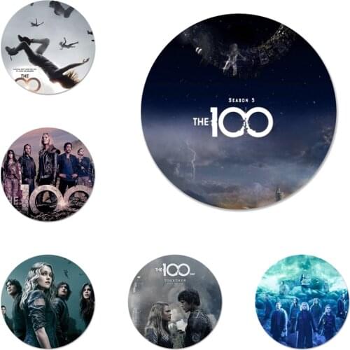The 100 TV Series Badge Brooch Pin Accessories For Clothes Backpack Decoration gift