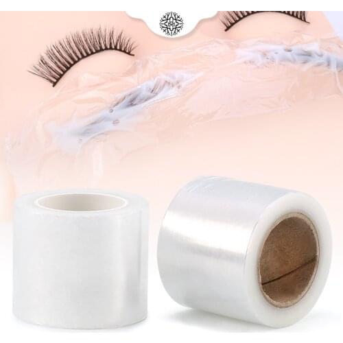 1 Roll 200M Eye Use Clear Plastic Wrap Tattoo Eyebrow Film Professional False Eyelashes Extension grafting Permanent Makeup Tool