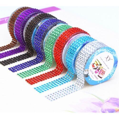 1pcs Bling Self-Adhesive Acrylic Rhinestones Stick On Scrapbooking Sticker Tape Christmas Party Wedding Home DIY Decorative Hot