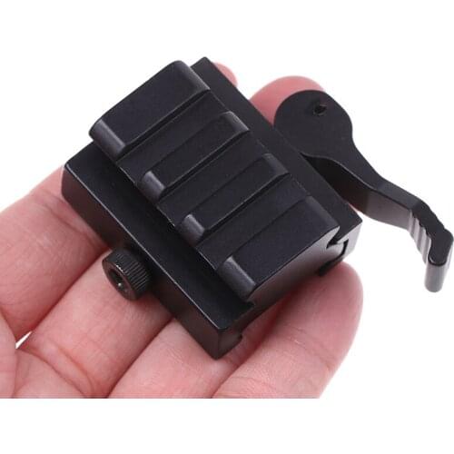 1pcs Tactical Compact Quick Release Picatinny Weaver Rail Rifle Scope Mount Ety Four Slot Quick Release Heighten The Bracket
