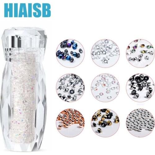 3000PCS Mini Crystals Micro Pixie Nail Art DIY Gems Stones 1.2mm Glass Sand Rhinestones for Home Beauty Salon Decoration Favors