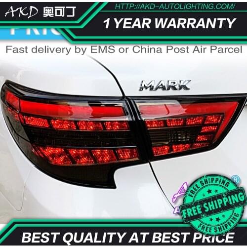 AKD Car Styling for Toyota Mark X Tail Lights 2013-2019 Reiz LED Tail Lamp LED DRL Dynamic Signal Brake Reverse auto Accessories
