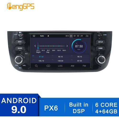 Car Radio Android 10.0/9.0 for Fiat Punto 2009-2015 for Linea 2011-2015 GPS Navigation DVD Player Autostereo Multimedia Headunit